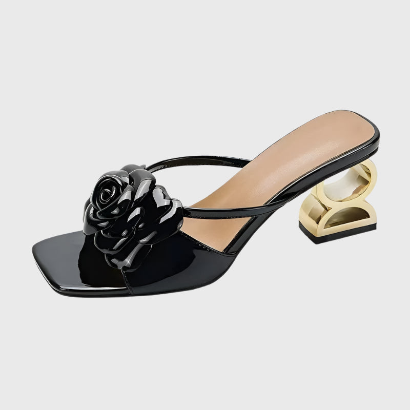 Camila Sculpted Rose Heels