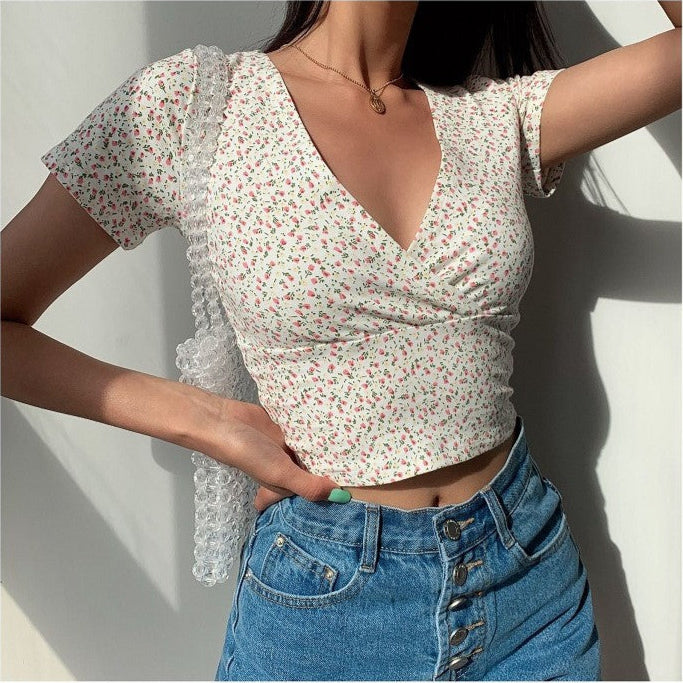 Mila Floral Wrap Top