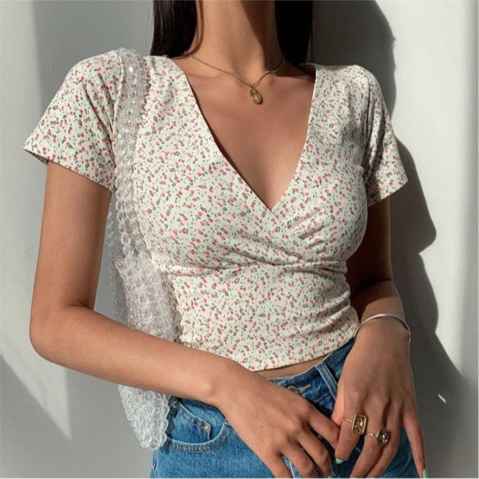 Mila Floral Wrap Top