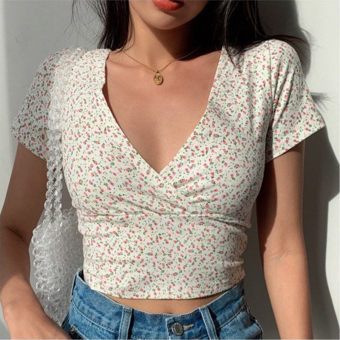 Mila Floral Wrap Top