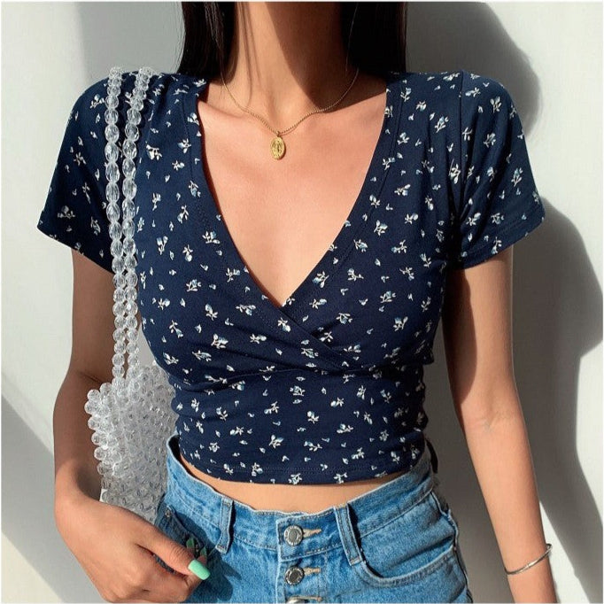 Mila Floral Wrap Top