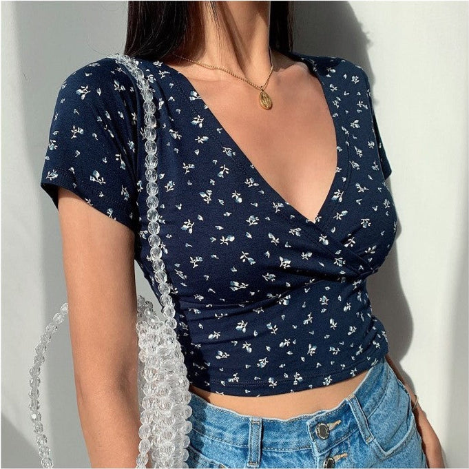 Mila Floral Wrap Top