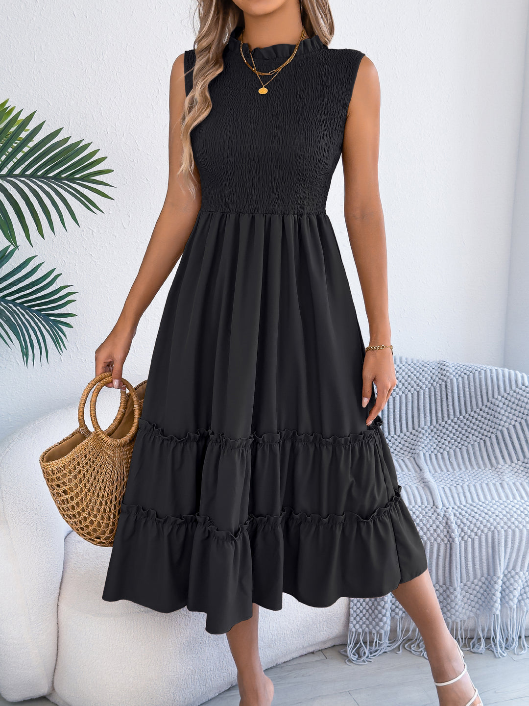 Camille Tiered Midi Dress