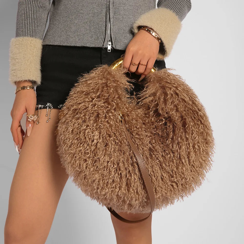 Lucia Plush Handbag