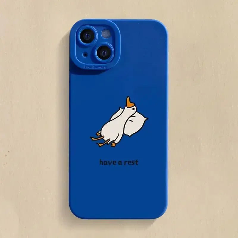 Lazy Duck iPhone Case