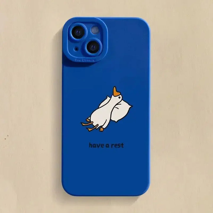 Lazy Duck iPhone Case