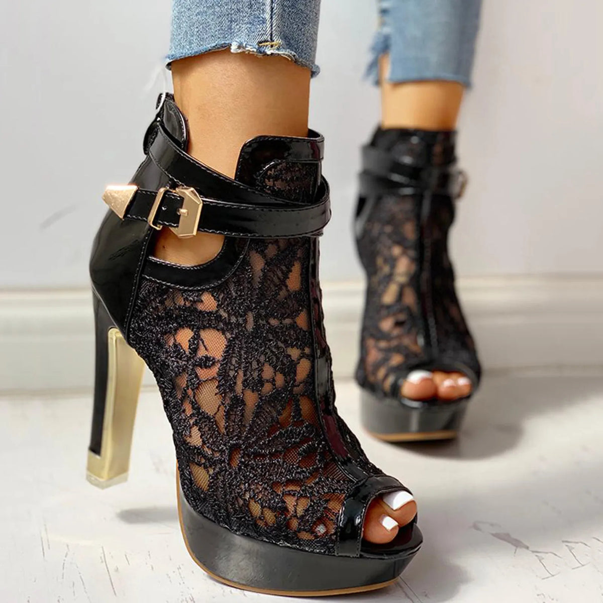 Calverra Lace Heels