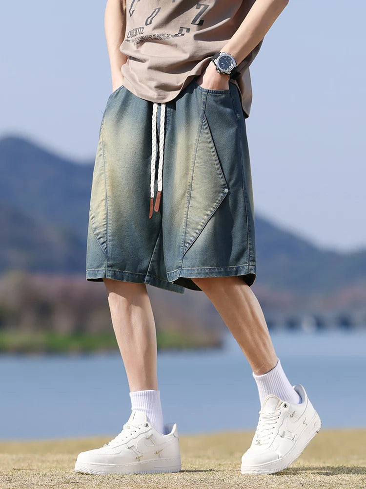 Vertex Washed Denim Shorts