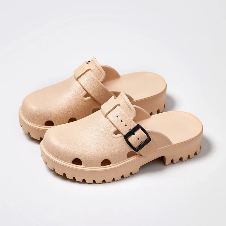 Daisy Buckle Clogs