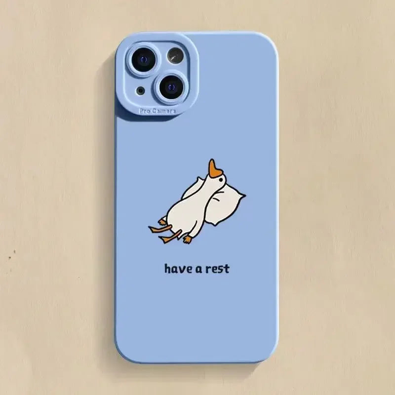 Lazy Duck iPhone Case
