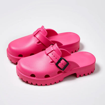 Daisy Buckle Clogs