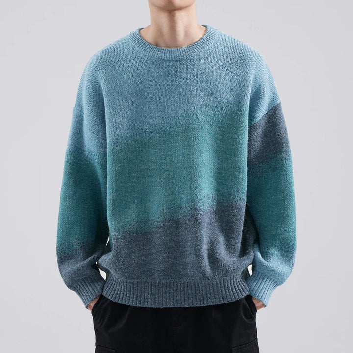 Gradient Horizon Knit Sweater