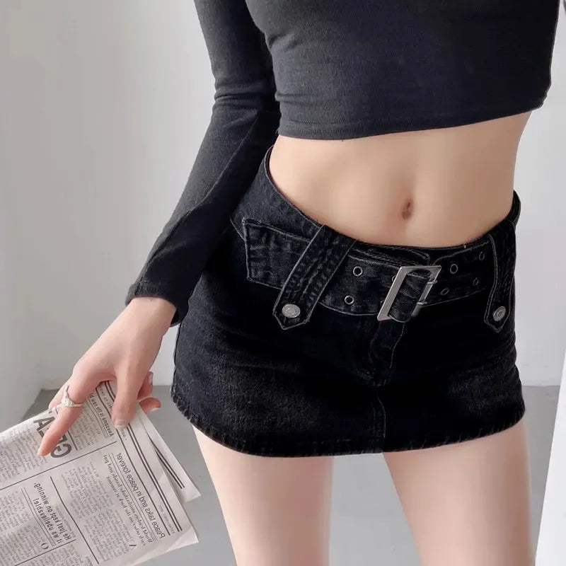 Bella Buckle Mini Skirt