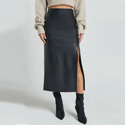 Verona Faux Leather Skirt