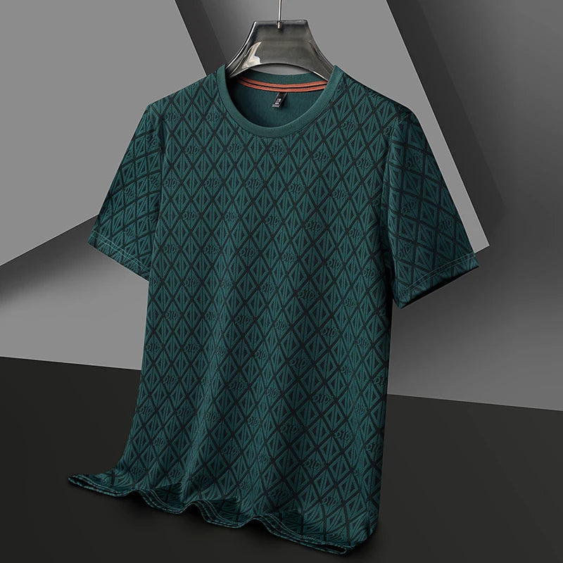 Jacquard Silk T-Shirt