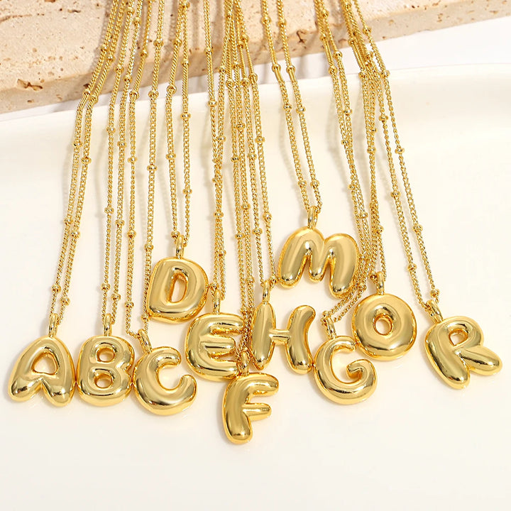 Bubble Letter Necklaces
