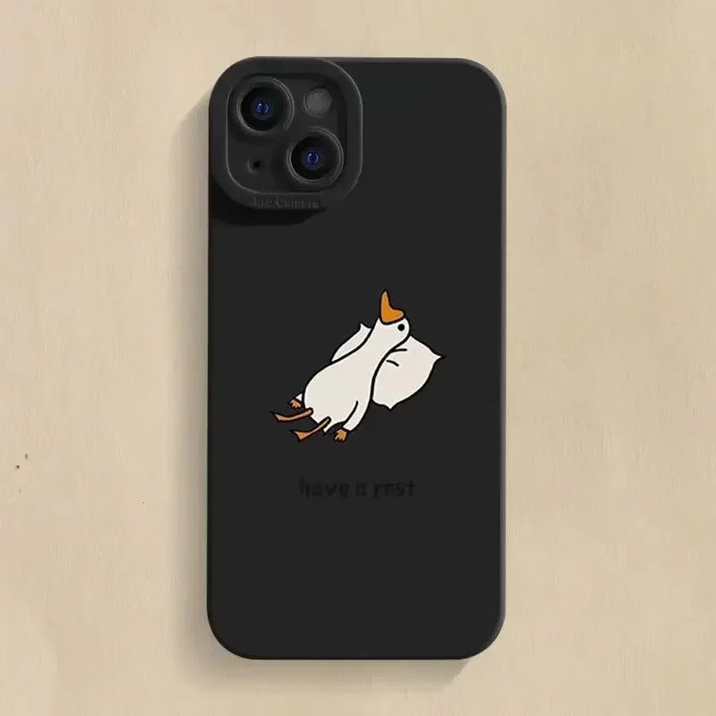 Lazy Duck iPhone Case