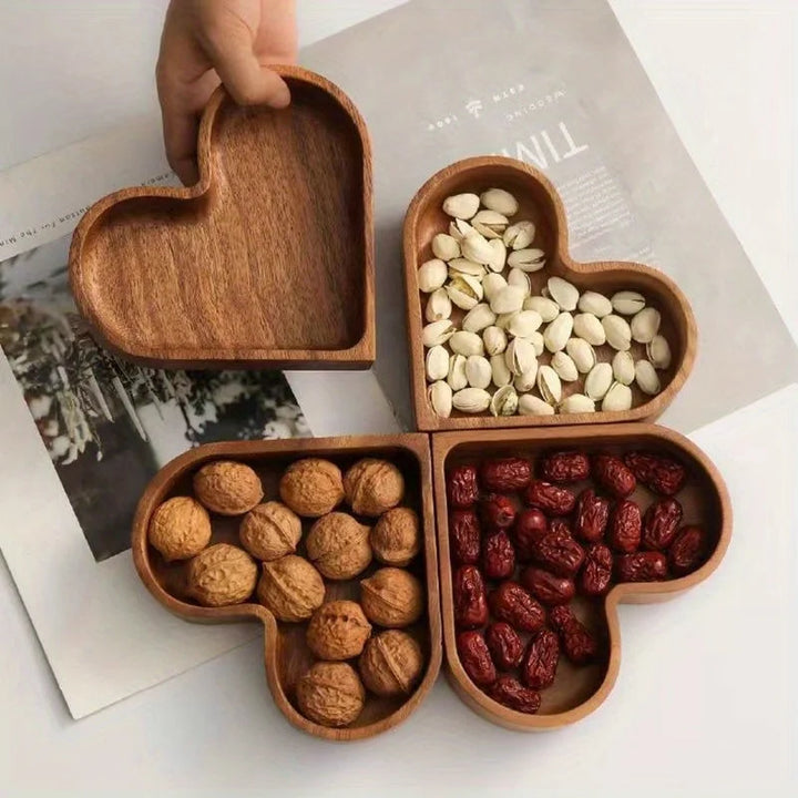 Terra Heart Wooden Tray