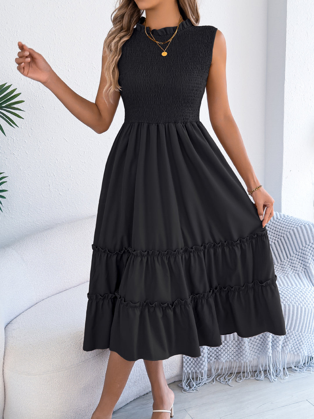 Camille Tiered Midi Dress