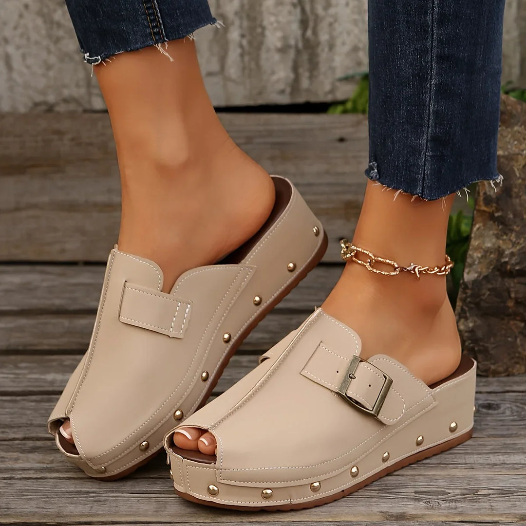 Nola Open Toe Mules