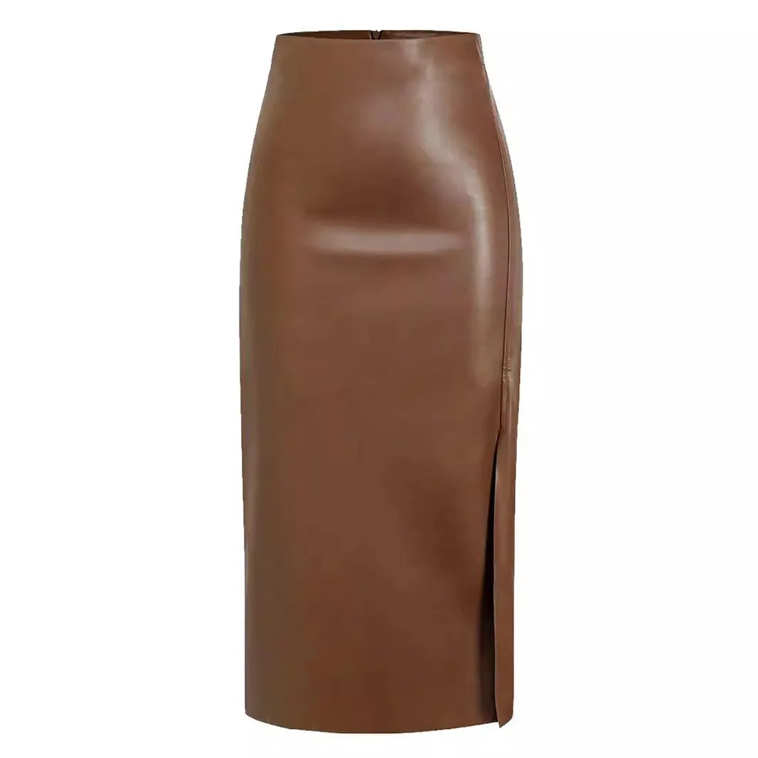 Verona Faux Leather Skirt