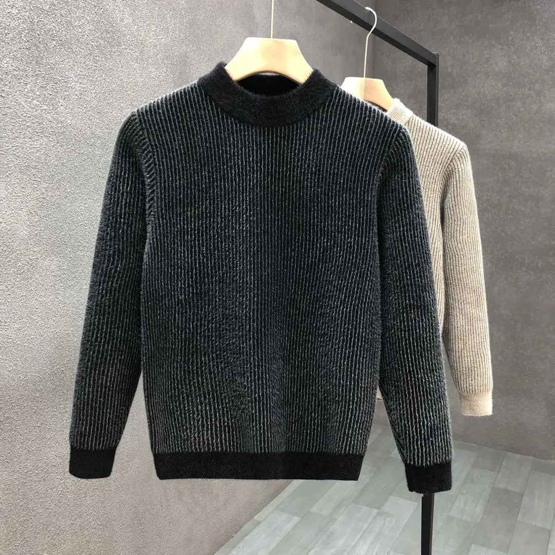 Classic Ribbed Knit Sweater
