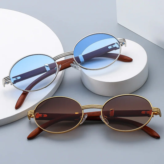 Elowen Oval Frame Sunglasses
