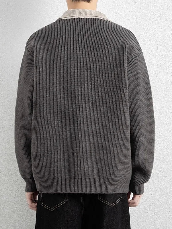 Barron Two-Tone Cardigan