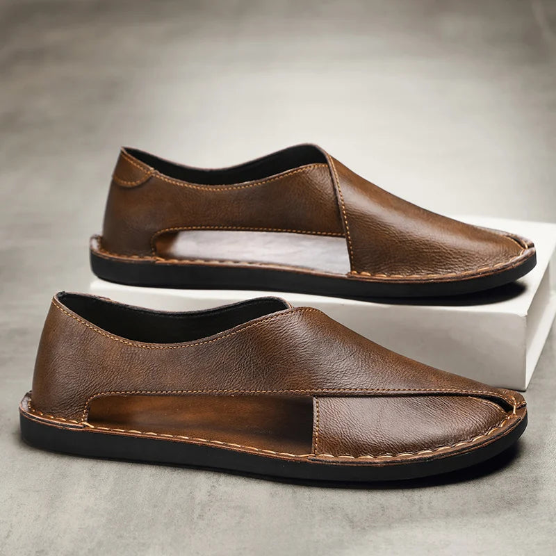Averro Leather Slip-Ons