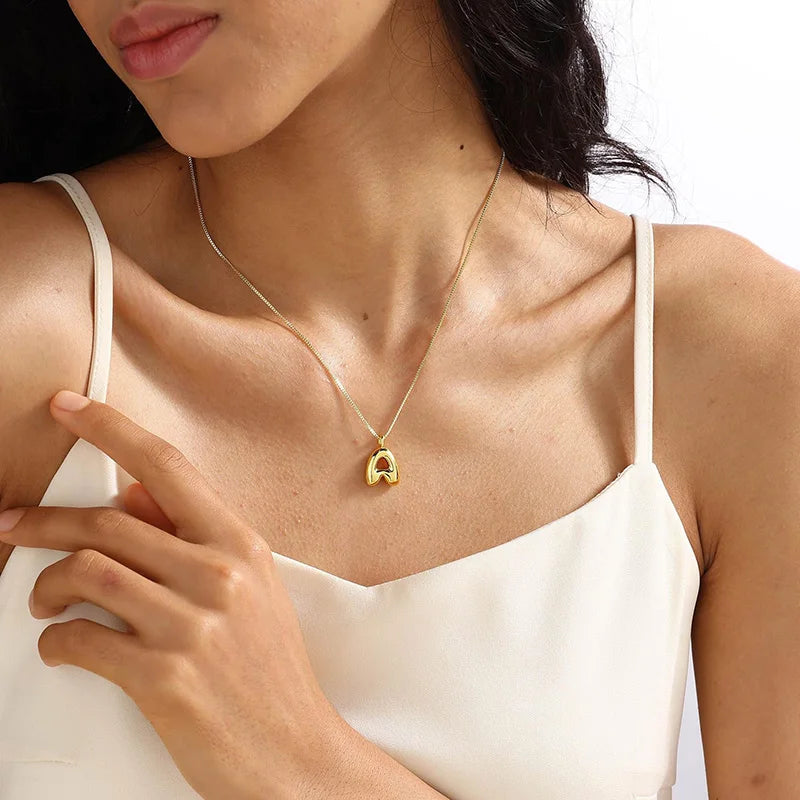 Bubble Letter Necklaces