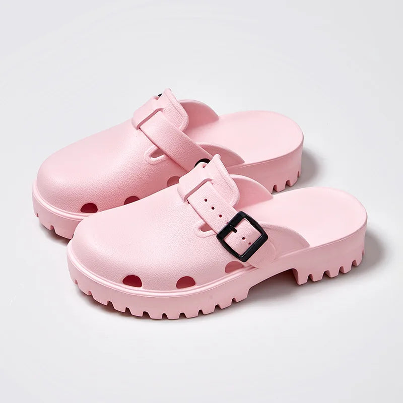 Daisy Buckle Clogs
