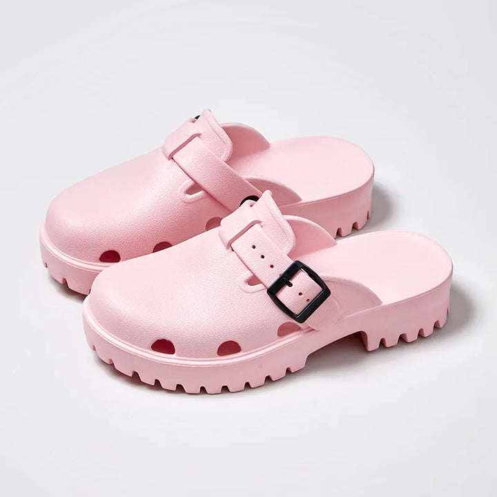 Daisy Buckle Clogs