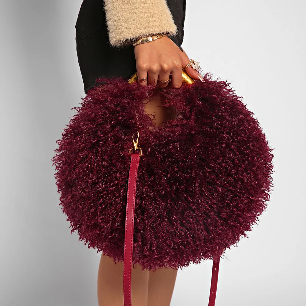 Lucia Plush Handbag