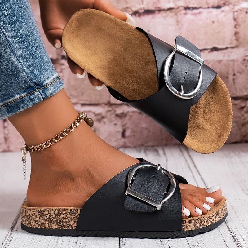 Amara Buckle Mules