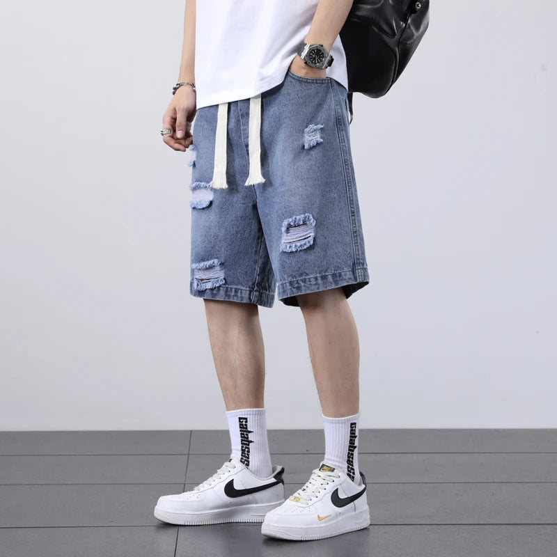Niko Ripped Denim Shorts