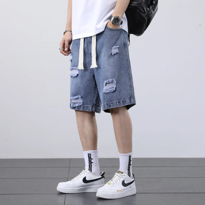 Niko Ripped Denim Shorts