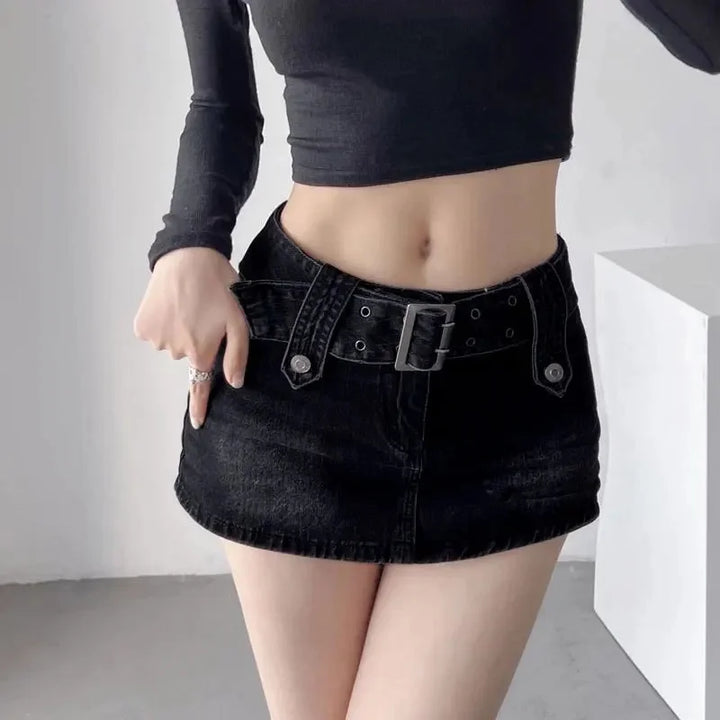 Bella Buckle Mini Skirt