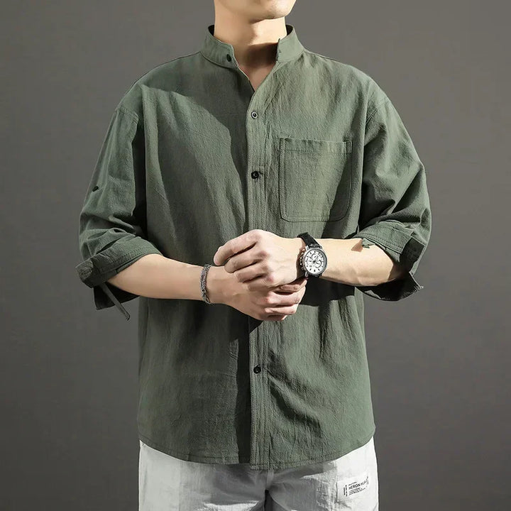 Vance Stand Collar Shirt