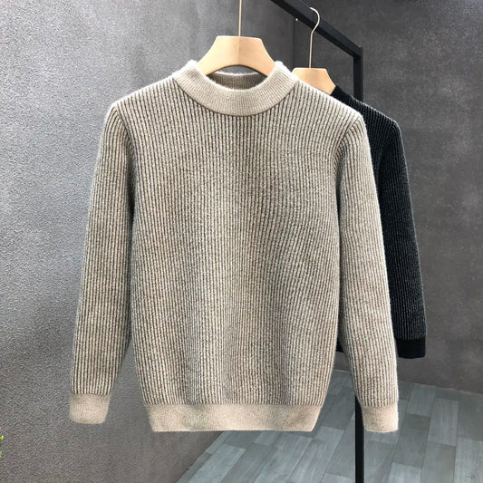 Classic Ribbed Knit Sweater