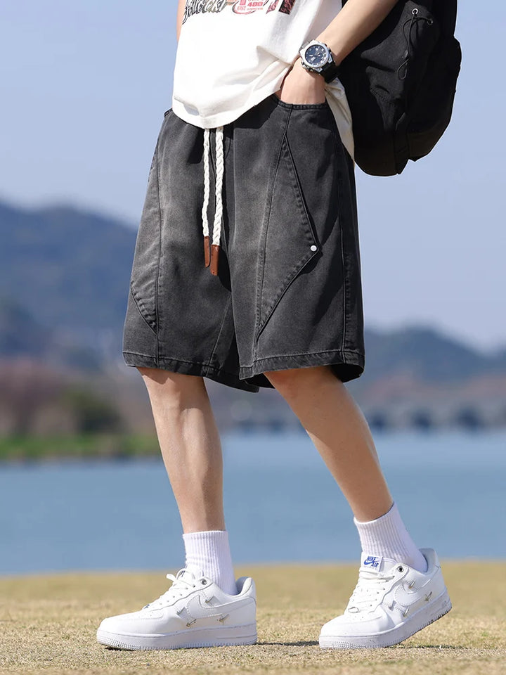 Vertex Washed Denim Shorts