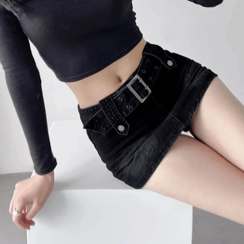 Bella Buckle Mini Skirt