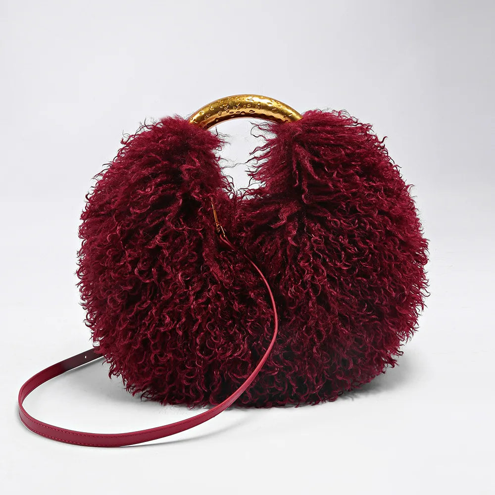 Lucia Plush Handbag