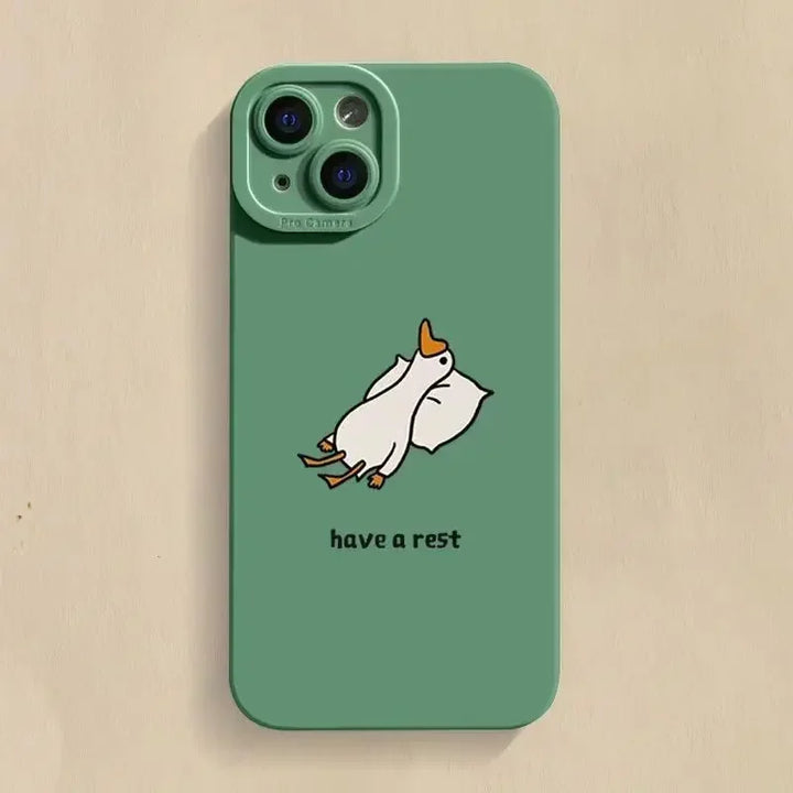 Lazy Duck iPhone Case