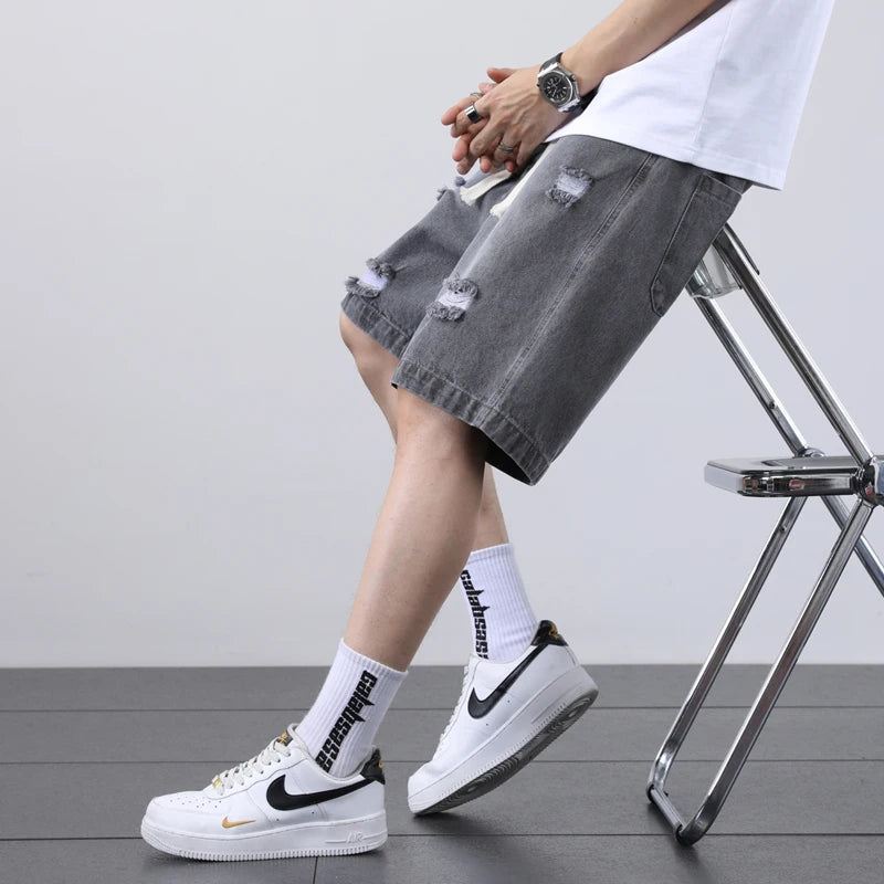 Niko Ripped Denim Shorts