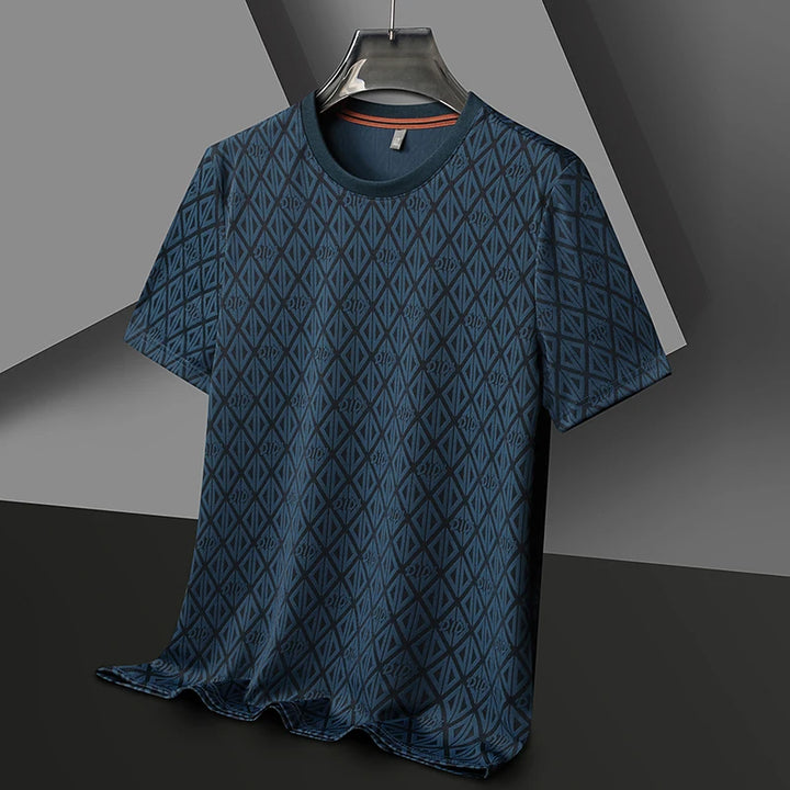 Jacquard Silk T-Shirt