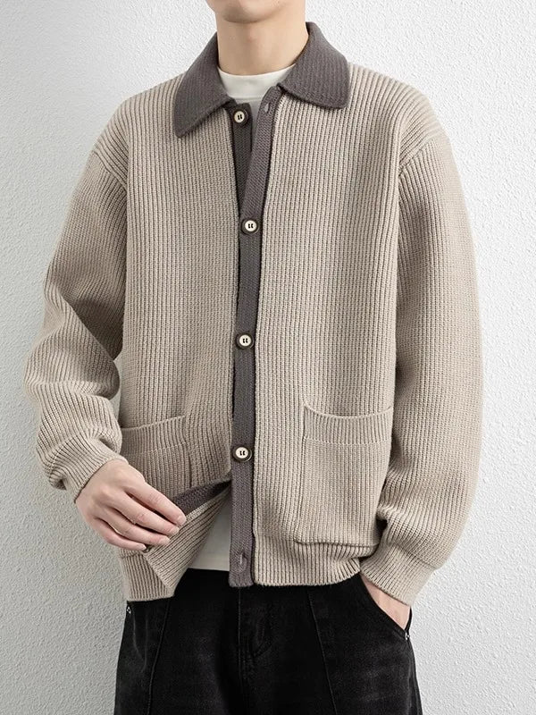 Barron Two-Tone Cardigan