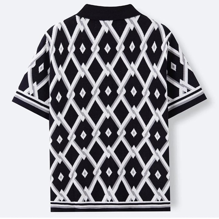 The Marque Knit Button-Up