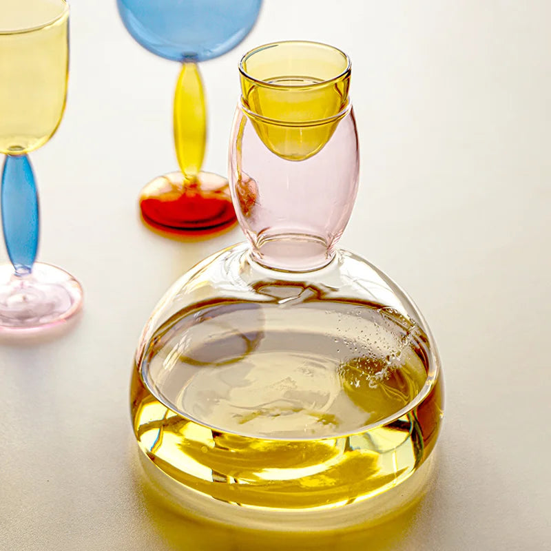 Colorful Crystal Wine Set