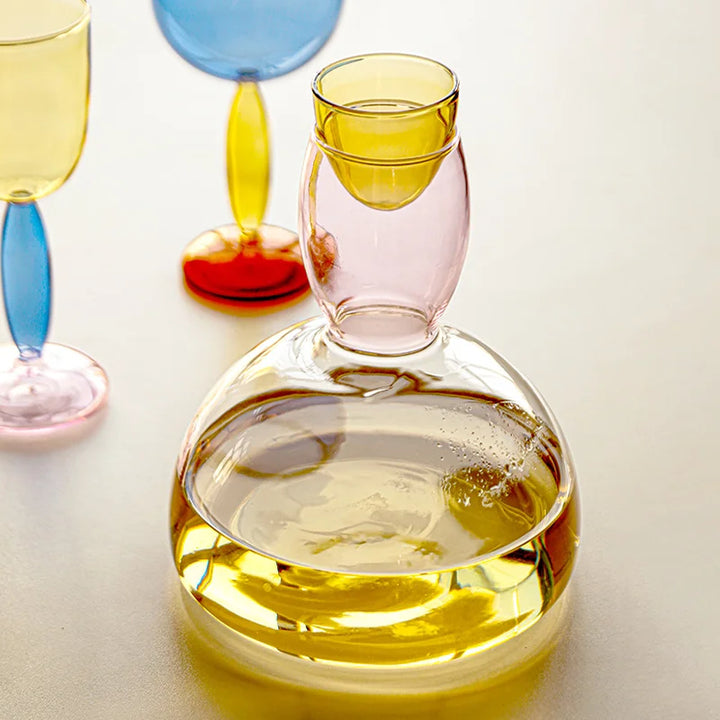 Colorful Crystal Wine Set