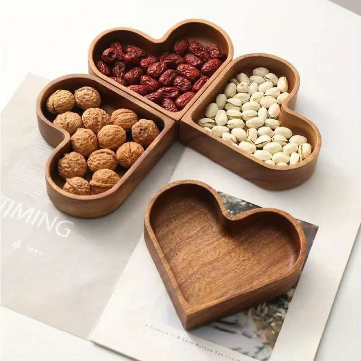 Terra Heart Wooden Tray